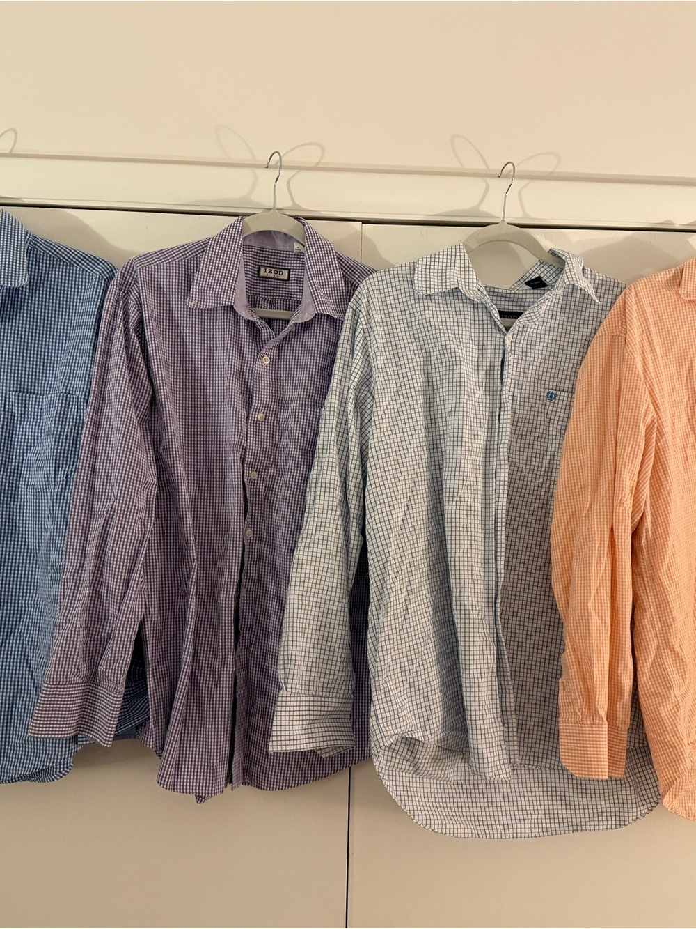 Men's IZOD Classic Collared Button-Down Shirt Bundle - Size Large - 4 Shirts